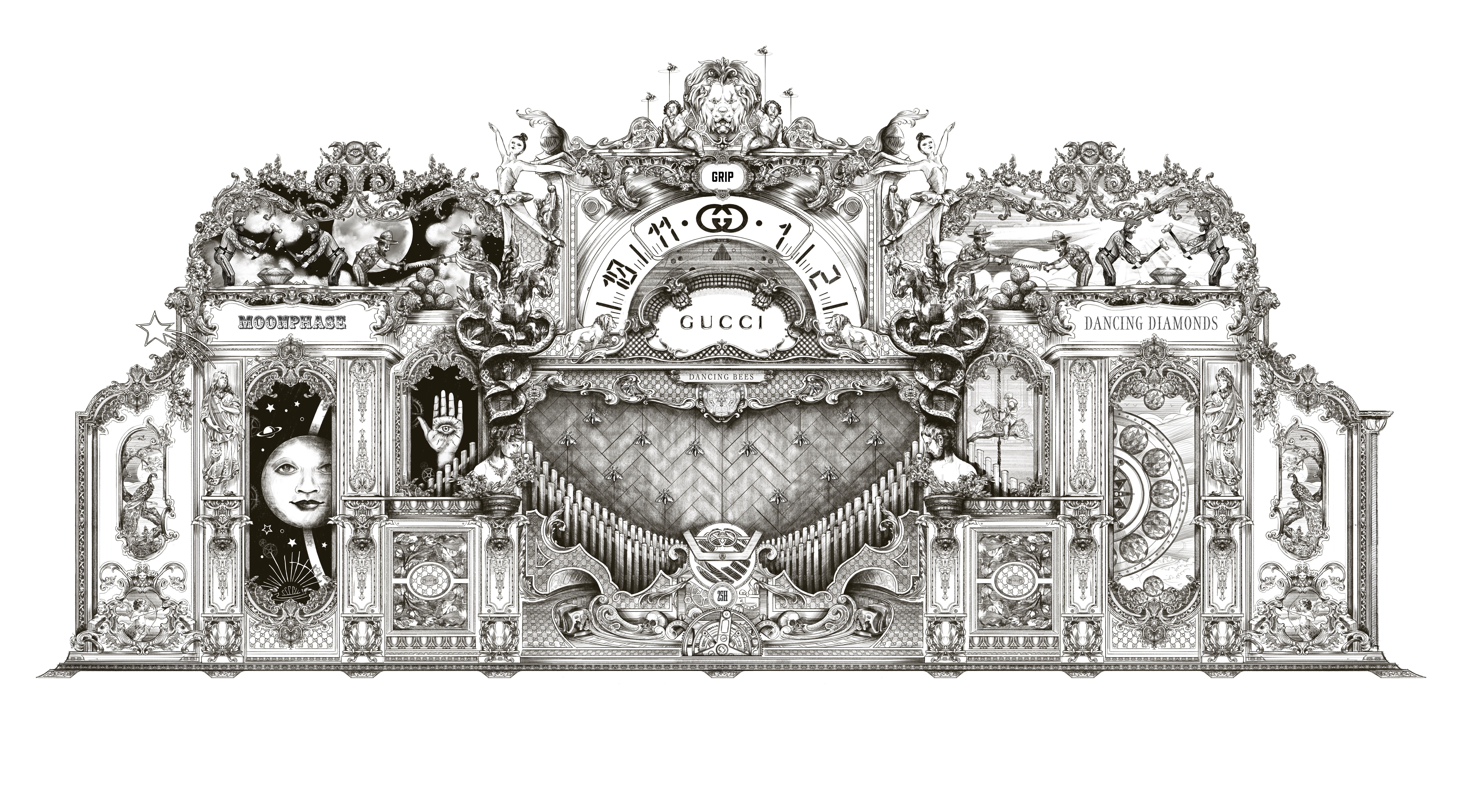 GUCCI WONDERLAND - STEAM ORGAN DETAIL